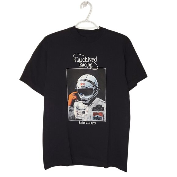 Carchived Racing Jochen Mass F1 graphic shirt black size S - Picture 1 of 4